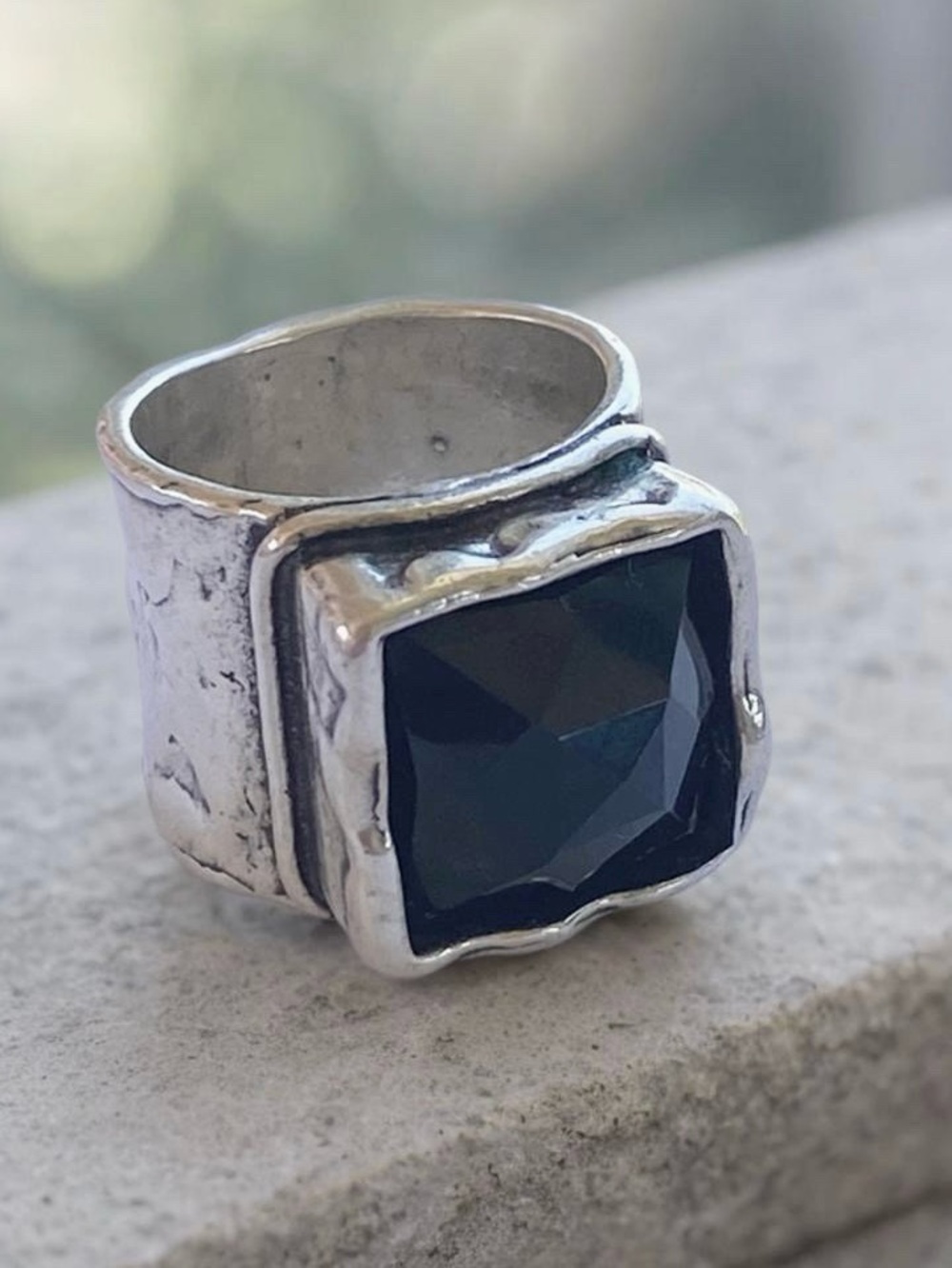 Silpada Sterling Silver and Smoky Quartz Ring size 5